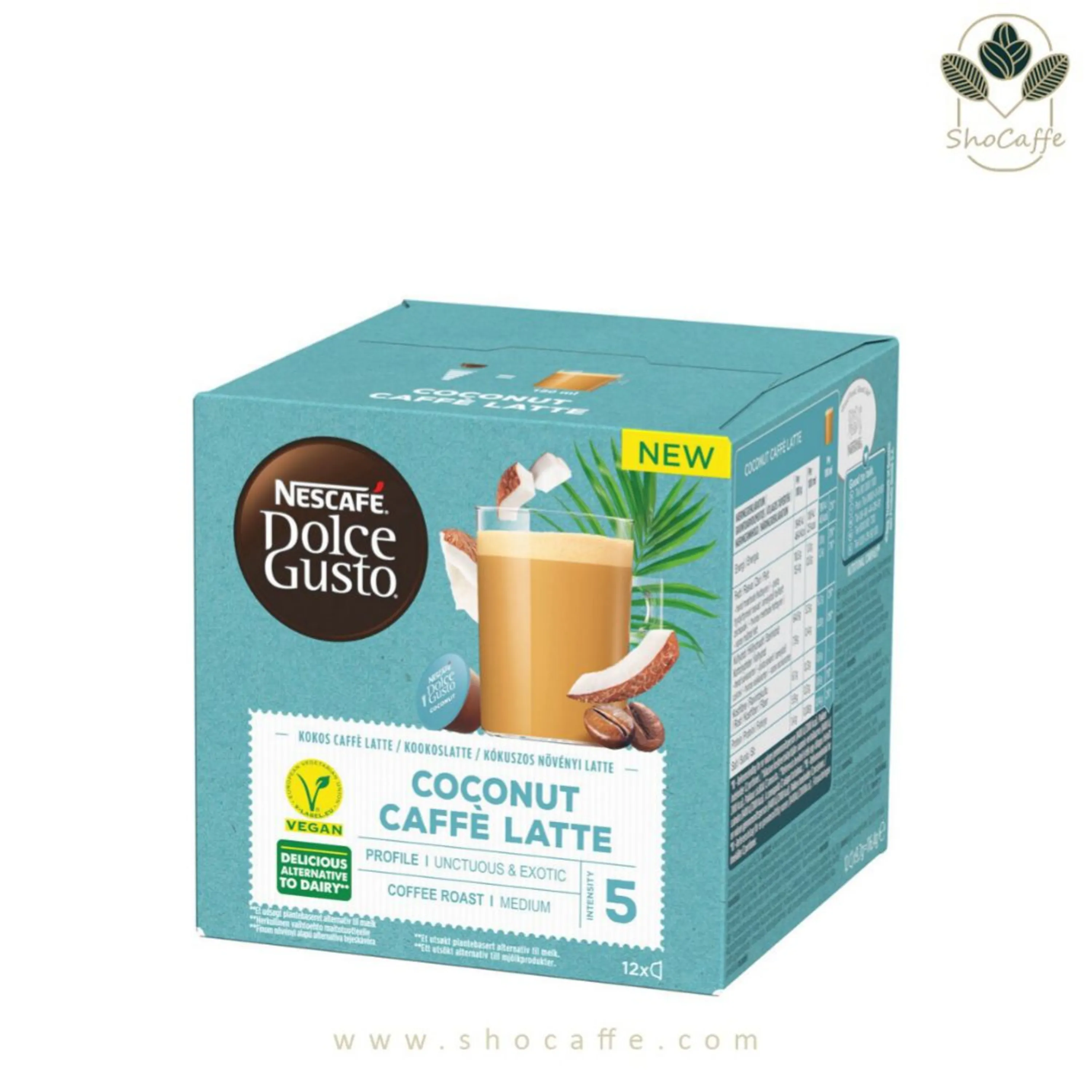 کپسول قهوه دولچه گوستو مدل فلت وایت کوکونات Coconut Flat White کپسول قهوه دولچه گوستو مدل فلت وایت کوکونات Coconut Flat White